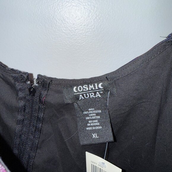 Cosmic Aura Galaxy Print Puff Sleeve Dress XL Hot Topic - Picture 5 of 10